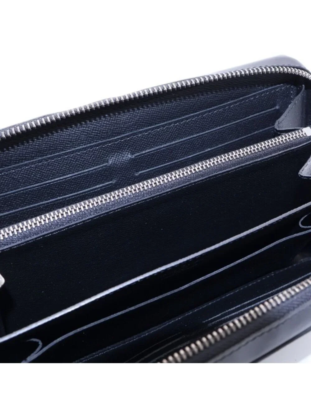 Louis Vuitton Monogram Eclipse Zippy XL Leather Zip Around Wallet Black - Picture 4 of 6